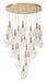 Eurofase 49920-024 Jateo 40" Gold LED Chandelier