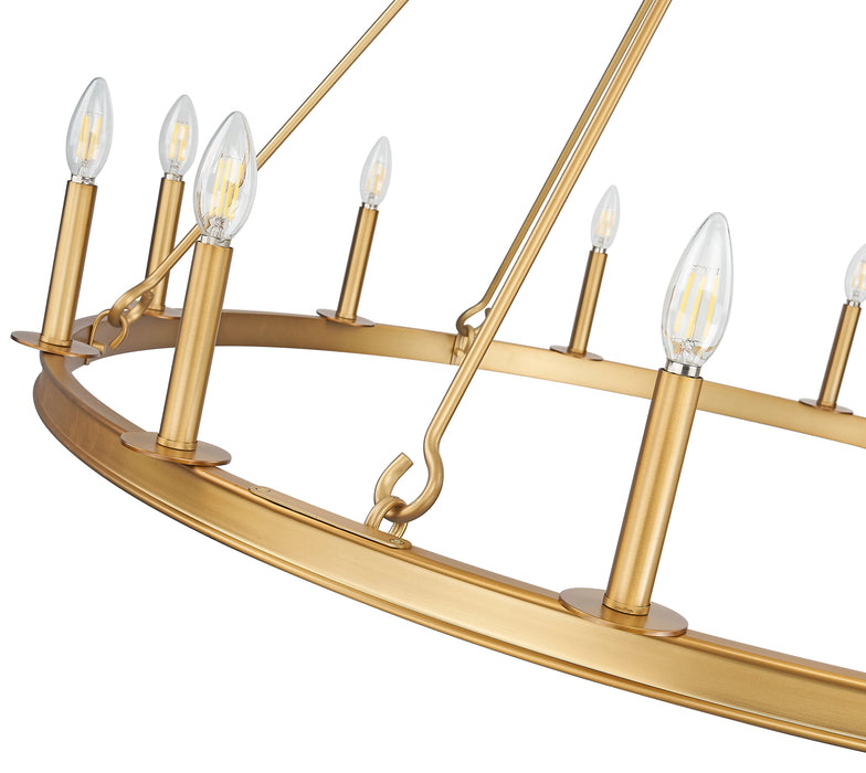 Chandelier Z-Lite 482R-12RB Rubbed Brass Barclay 12 Light Chandelier Z-Lite