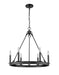 Chandelier Z-Lite 482R-6MB Matte Black Barclay 6 Light Chandelier Z-Lite