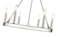 Chandelier Z-Lite 482R-6PN Polished Nickel Barclay 6 Light Chandelier Z-Lite