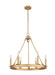 Chandelier Z-Lite 482R-6RB Rubbed Brass Barclay 6 Light Chandelier Z-Lite