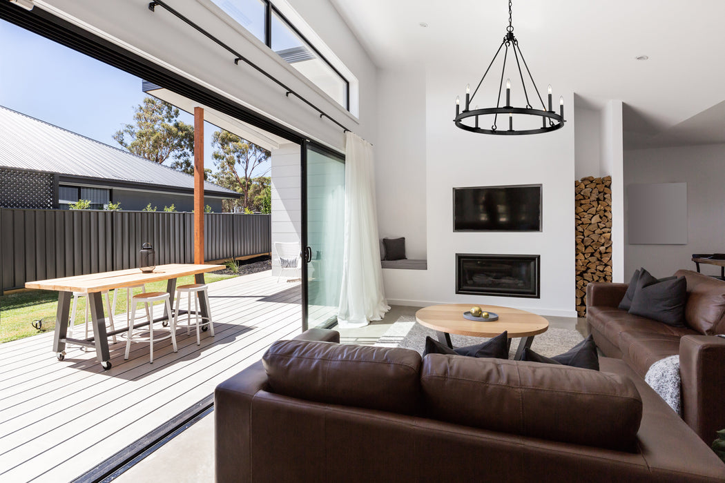 Chandelier Z-Lite 482R-8MB Matte Black Barclay 8 Light Chandelier Z-Lite