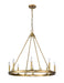 Chandelier Z-Lite 482R-8OBR Olde Brass Barclay 8 Light Chandelier Z-Lite