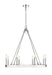 Chandelier Z-Lite 482R-8PN Polished Nickel Barclay 8 Light Chandelier Z-Lite