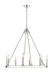 Chandelier Z-Lite 482R-8PN Polished Nickel Barclay 8 Light Chandelier Z-Lite