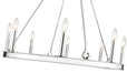 Chandelier Z-Lite 482R-8PN Polished Nickel Barclay 8 Light Chandelier Z-Lite