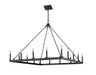 Chandelier Z-Lite 482S-16MB Matte Black Barclay 16 Light Chandelier Z-Lite