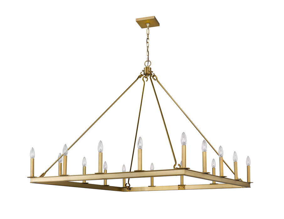 Chandelier Z-Lite 482S-16OBR Olde Brass Barclay 16 Light Chandelier Z-Lite