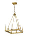 Chandelier Z-Lite 482S-8-20OBR Olde Brass Barclay 8 Light Chandelier Z-Lite