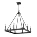 Chandelier Z-Lite 482S-8-26MB Matte Black Barclay 8 Light Chandelier Z-Lite