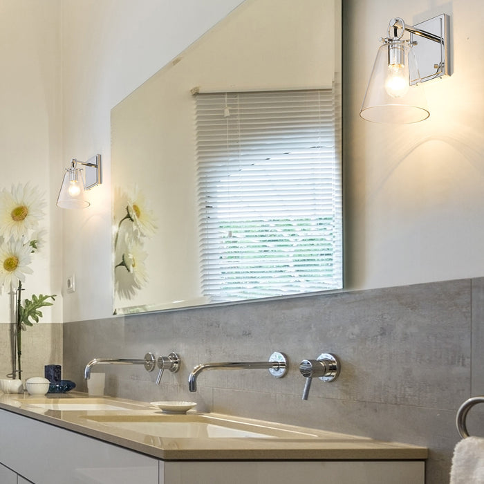 Wall Sconce Z-Lite 483-1S-CH Chrome Harper 1 Light Wall Sconce Z-Lite