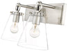 Vanity Z-Lite 483-2V-BN Brushed Nickel Harper 2 Light Vanity Z-Lite