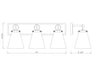 Vanity Z-Lite 483-3V-BN Brushed Nickel Harper 3 Light Vanity Z-Lite