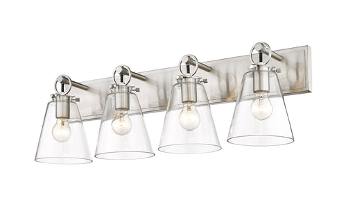 Vanity Z-Lite 483-4V-BN Brushed Nickel Harper 4 Light Vanity Z-Lite