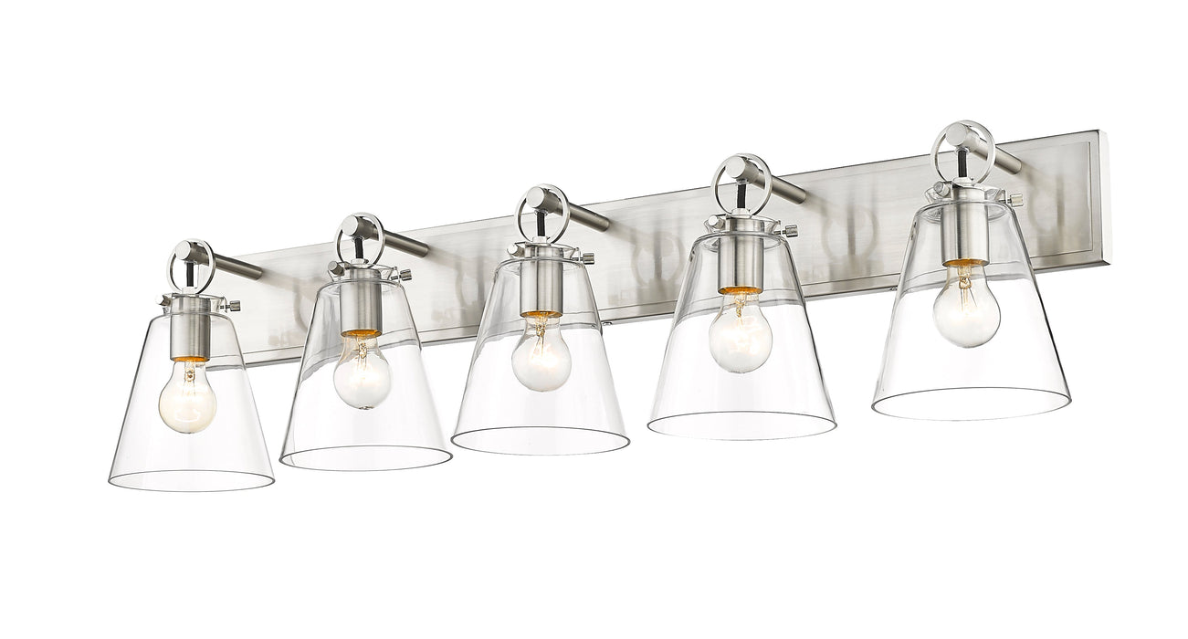 Vanity Z-Lite 483-5V-BN Brushed Nickel Harper 5 Light Vanity Z-Lite