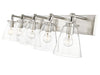 Vanity Z-Lite 483-5V-BN Brushed Nickel Harper 5 Light Vanity Z-Lite