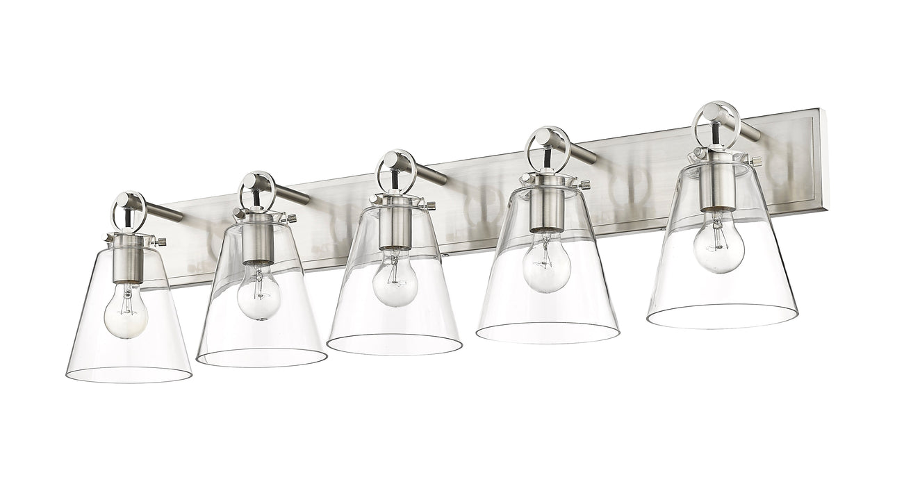 Vanity Z-Lite 483-5V-BN Brushed Nickel Harper 5 Light Vanity Z-Lite