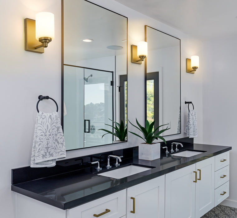 Wall Sconce Z-Lite 485-1S-BG Brushed Gold Soledad 1 Light Wall Sconce Z-Lite