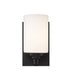 Wall Sconce Z-Lite 485-1S-MB Matte Black Soledad 1 Light Wall Sconce Z-Lite