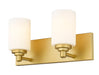 Vanity Z-Lite 485-2V-BG Brushed Gold Soledad 2 Light Vanity Z-Lite