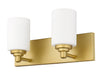 Vanity Z-Lite 485-2V-BG Brushed Gold Soledad 2 Light Vanity Z-Lite