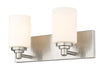 Vanity Z-Lite 485-2V-BN Brushed Nickel Soledad 2 Light Vanity Z-Lite