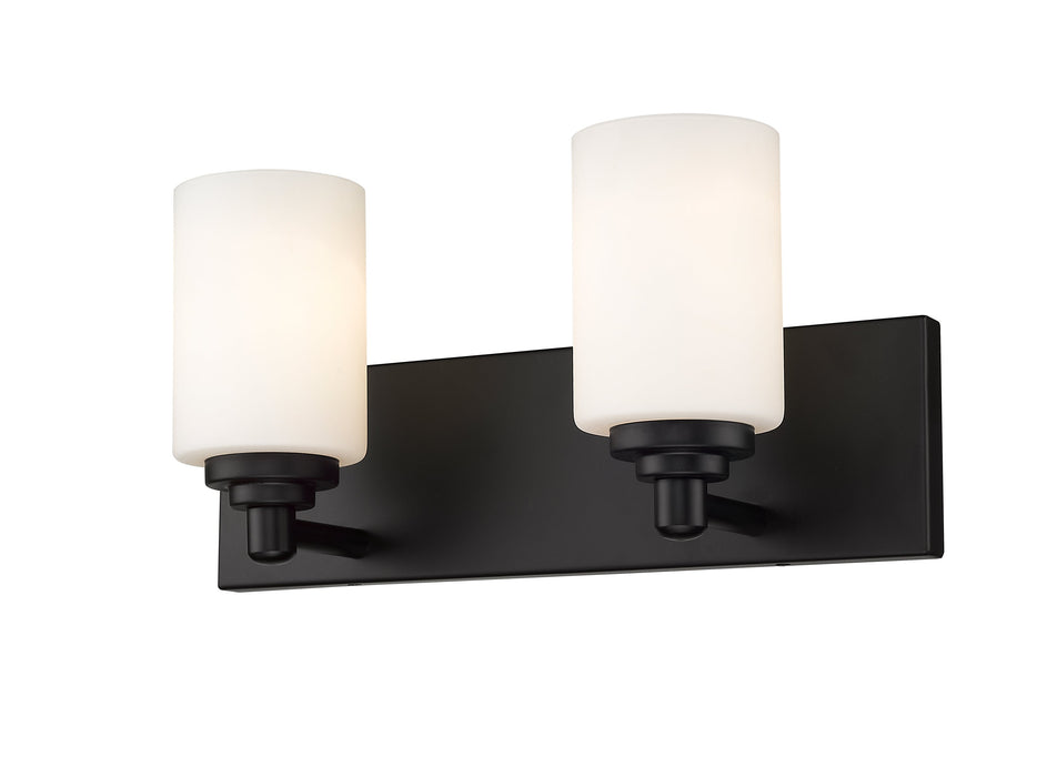 Vanity Z-Lite 485-2V-MB Matte Black Soledad 2 Light Vanity Z-Lite