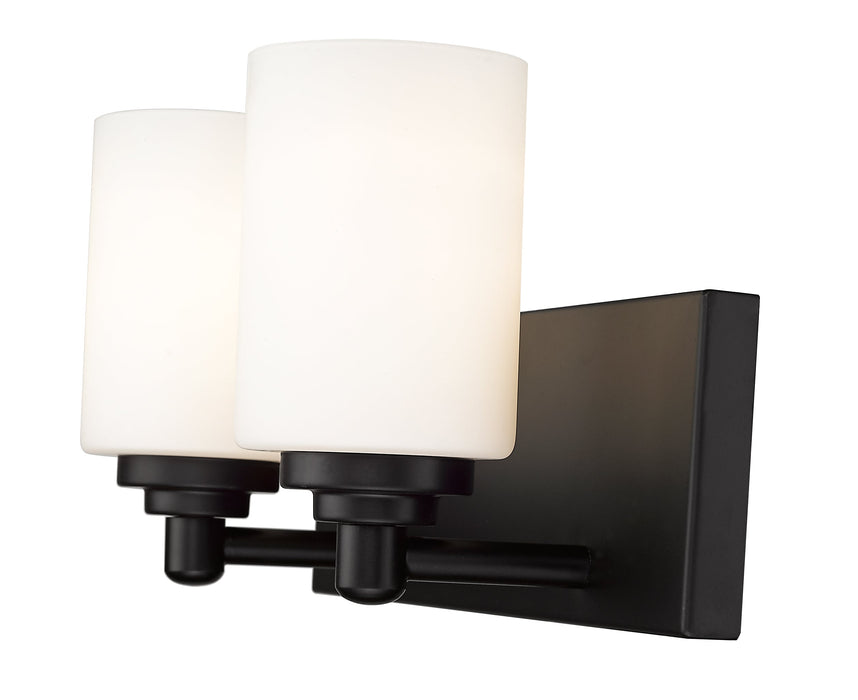 Vanity Z-Lite 485-2V-MB Matte Black Soledad 2 Light Vanity Z-Lite