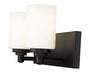 Vanity Z-Lite 485-2V-MB Matte Black Soledad 2 Light Vanity Z-Lite
