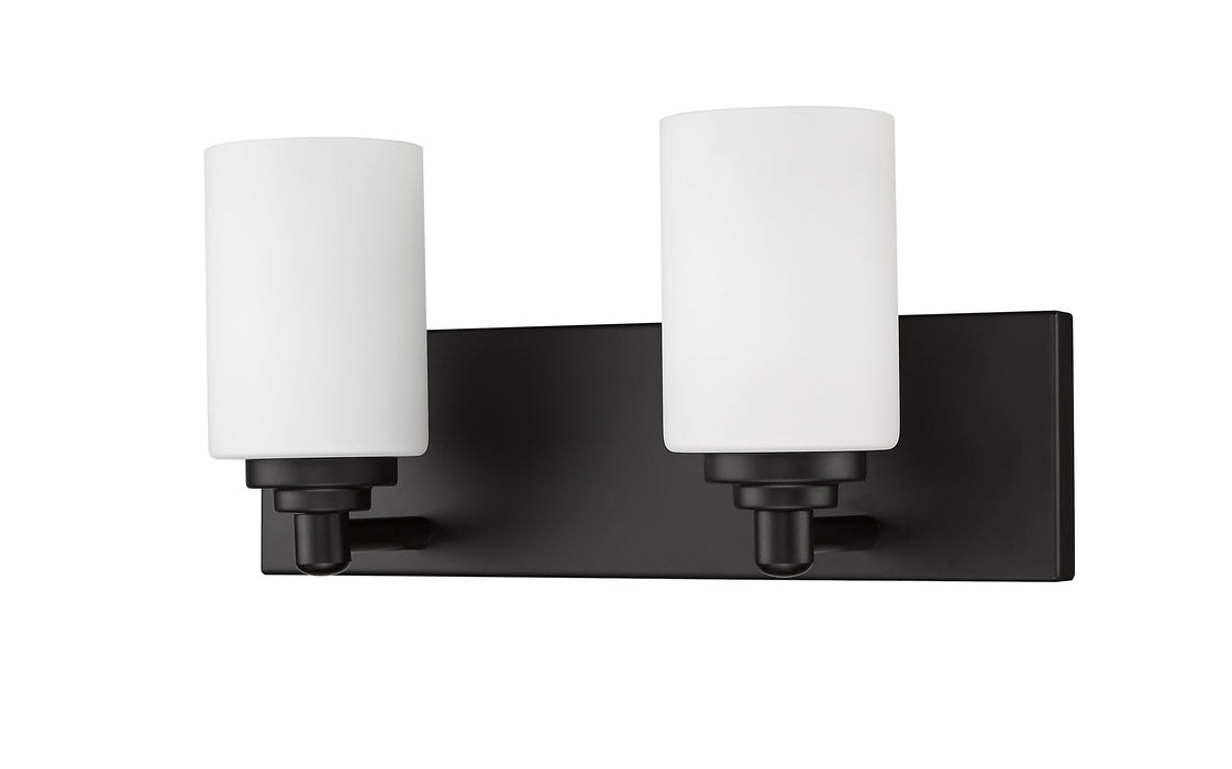Vanity Z-Lite 485-2V-MB Matte Black Soledad 2 Light Vanity Z-Lite