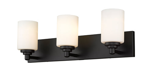 Vanity Z-Lite 485-3V-MB Matte Black Soledad 3 Light Vanity Z-Lite