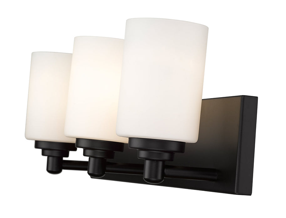 Vanity Z-Lite 485-3V-MB Matte Black Soledad 3 Light Vanity Z-Lite