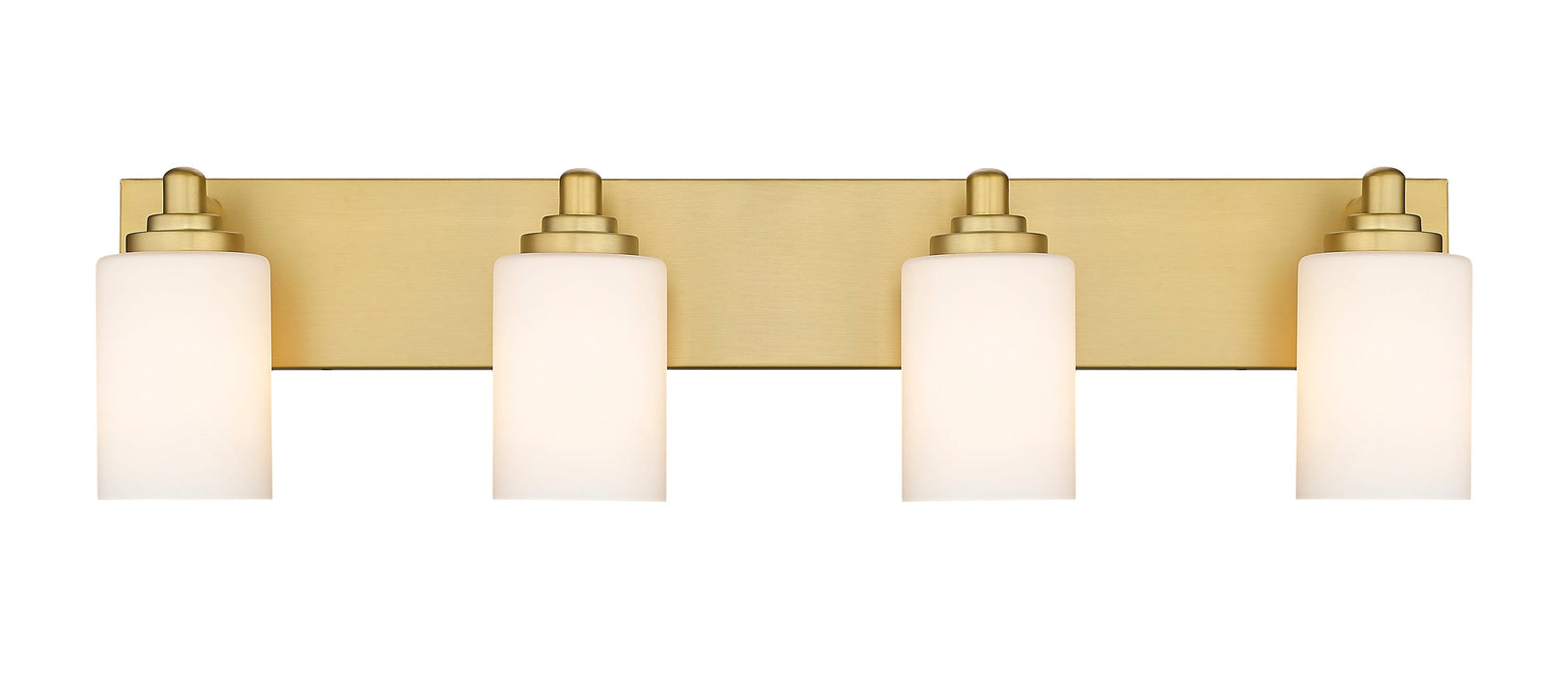 Z-Lite 485-4V-BG Brushed Gold Soledad 4 Light Vanity — LightStoreUSA