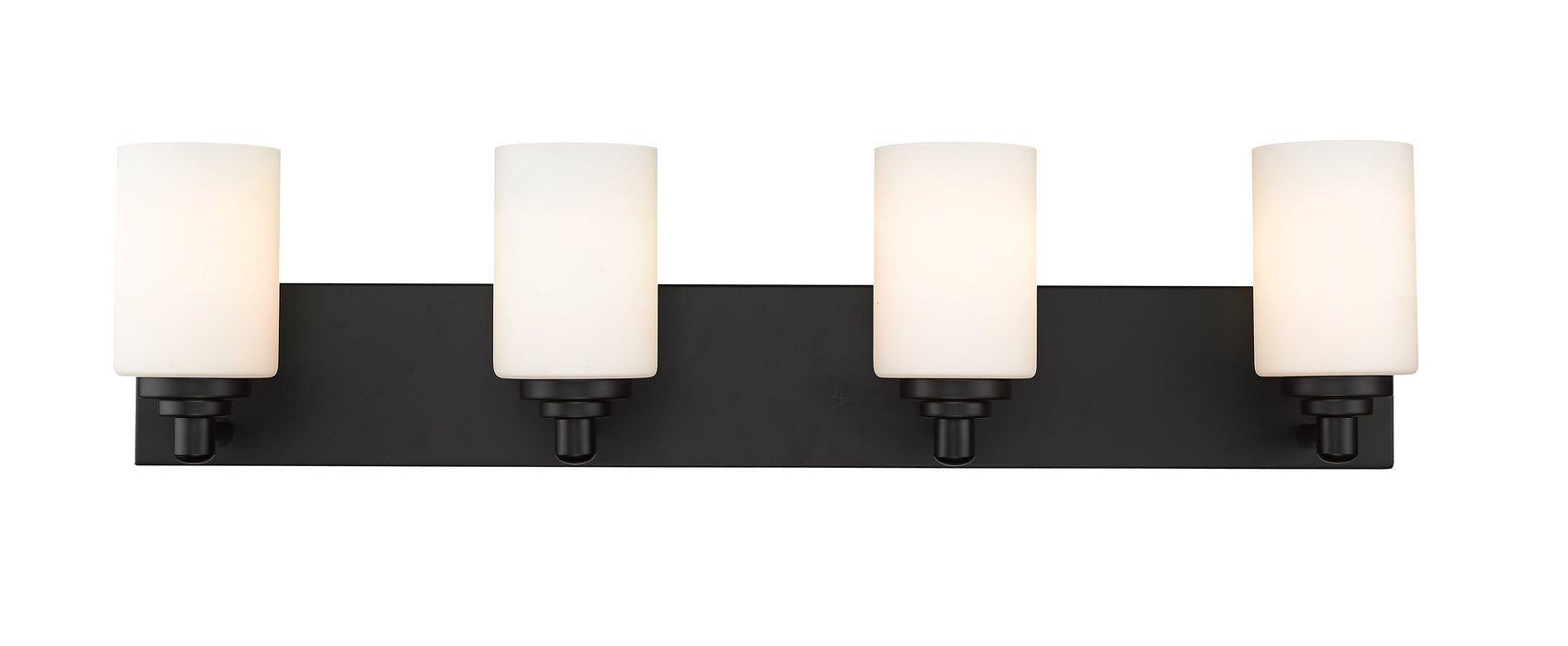 Vanity Z-Lite 485-4V-MB Matte Black Soledad 4 Light Vanity Z-Lite