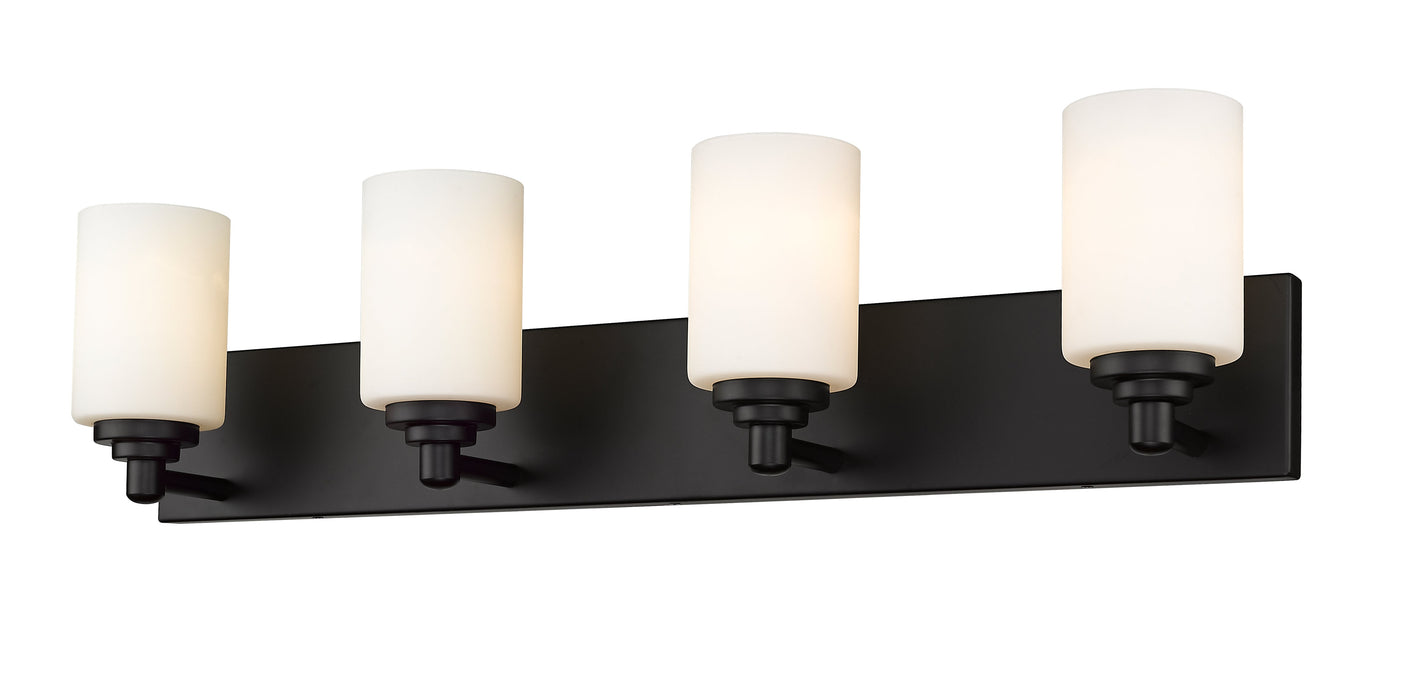 Vanity Z-Lite 485-4V-MB Matte Black Soledad 4 Light Vanity Z-Lite