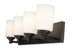 Vanity Z-Lite 485-4V-MB Matte Black Soledad 4 Light Vanity Z-Lite