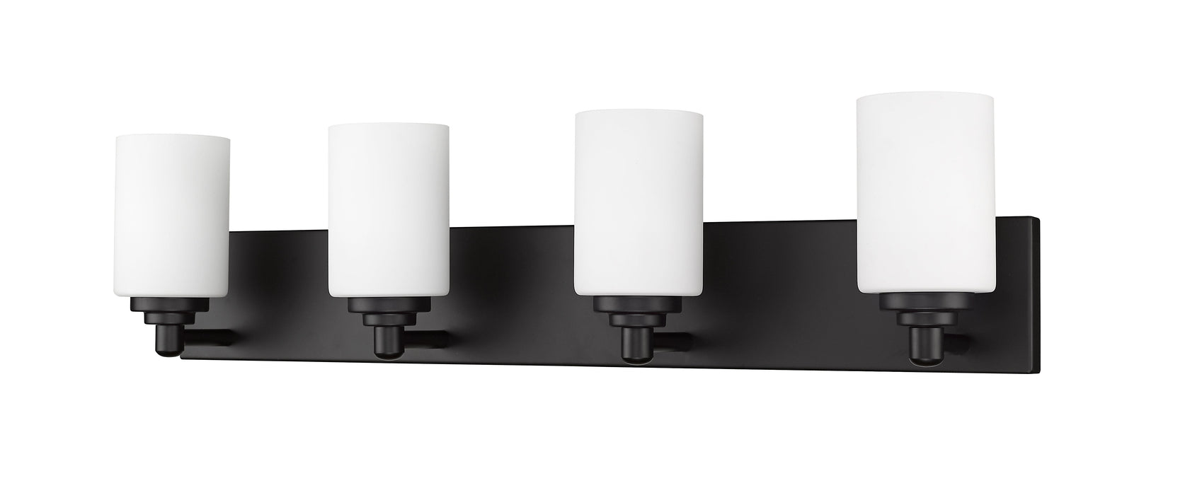 Vanity Z-Lite 485-4V-MB Matte Black Soledad 4 Light Vanity Z-Lite
