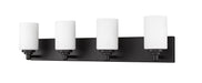 Vanity Z-Lite 485-4V-MB Matte Black Soledad 4 Light Vanity Z-Lite