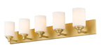Vanity Z-Lite 485-5V-BG Brushed Gold Soledad 5 Light Vanity Z-Lite