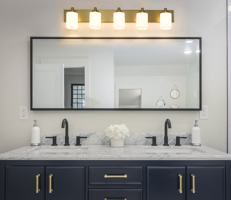 Vanity Z-Lite 485-5V-BG Brushed Gold Soledad 5 Light Vanity Z-Lite