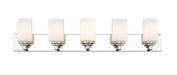 Vanity Z-Lite 485-5V-CH Chrome Soledad 5 Light Vanity Z-Lite