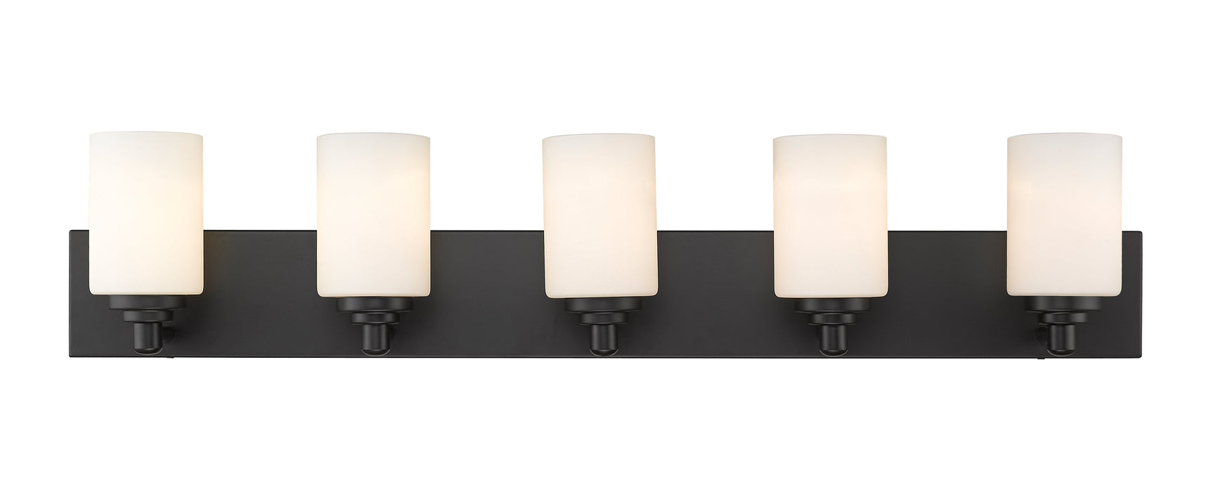 Vanity Z-Lite 485-5V-MB Matte Black Soledad 5 Light Vanity Z-Lite