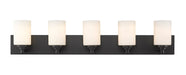 Vanity Z-Lite 485-5V-MB Matte Black Soledad 5 Light Vanity Z-Lite