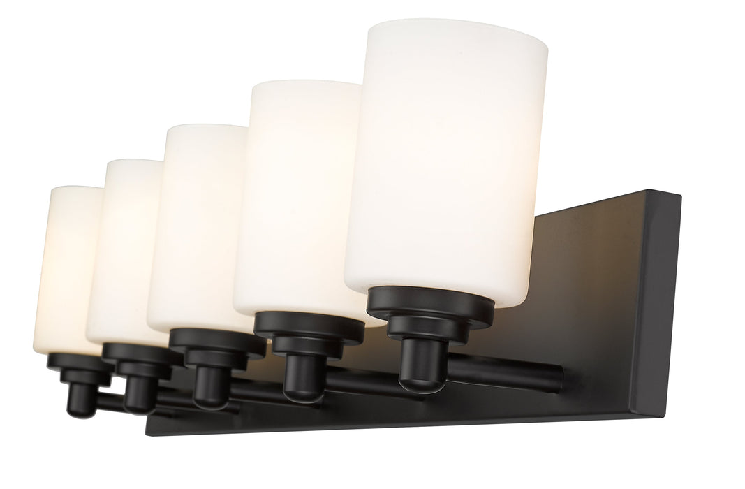 Vanity Z-Lite 485-5V-MB Matte Black Soledad 5 Light Vanity Z-Lite