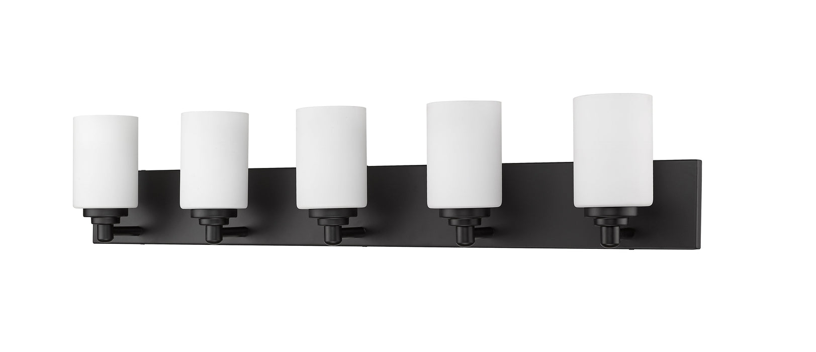 Vanity Z-Lite 485-5V-MB Matte Black Soledad 5 Light Vanity Z-Lite