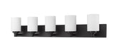 Vanity Z-Lite 485-5V-MB Matte Black Soledad 5 Light Vanity Z-Lite