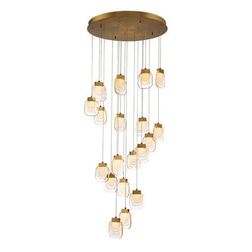 Eurofase 37192-013 Paget 29" Matte Gold LED Chandelier
