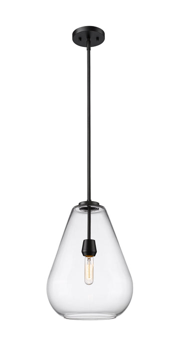 Pendant Z-Lite 488P12-MB Matte Black Ayra 1 Light Pendant Z-Lite