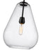 Pendant Z-Lite 488P12-MB Matte Black Ayra 1 Light Pendant Z-Lite
