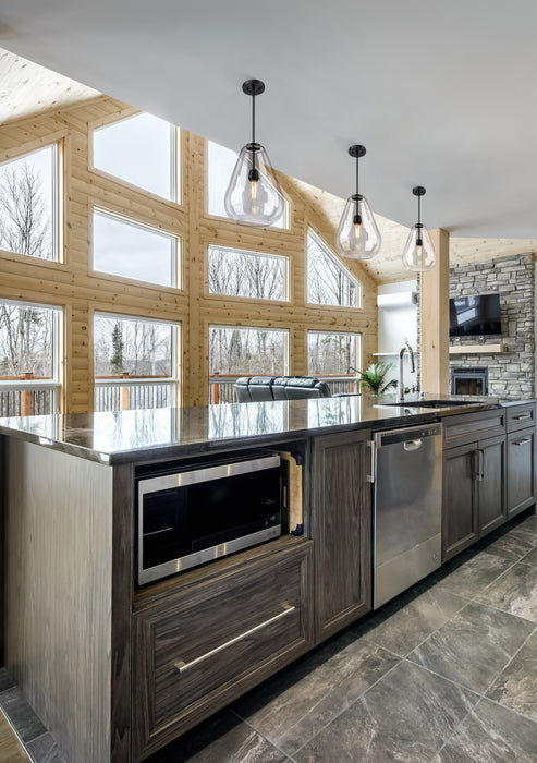 Pendant Z-Lite 488P12-MB Matte Black Ayra 1 Light Pendant Z-Lite